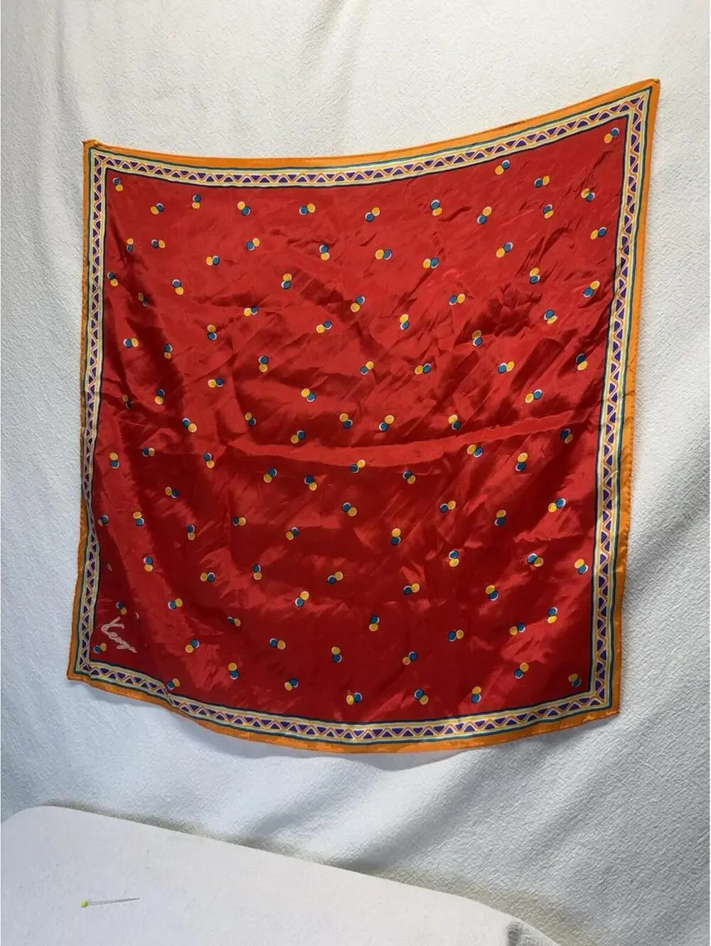 ~So French~ VTG Scarves Lot of 6 Silk Twilly Oblong, 4 Square 1 Kenzo Elorian